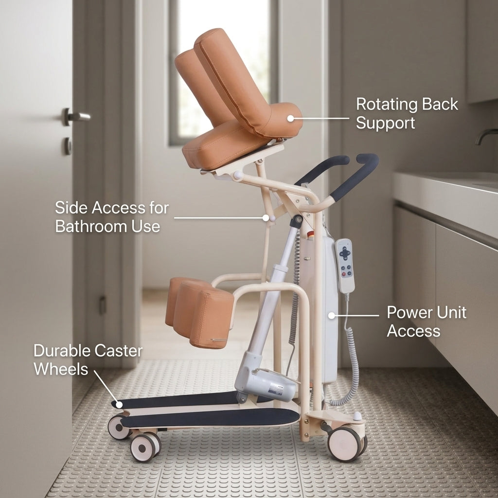 Easy Lift Patient Elderly Mobility Transfer Chair - Image 1
