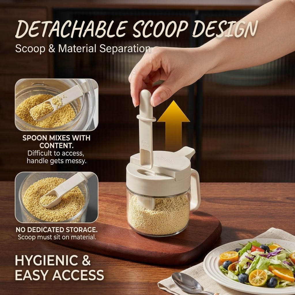 Zero Drip Airtight Smart Measuring Seasoning Jar - Image 6