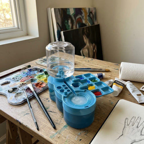 Studio Sink Artist Paint Brush Cleaning Station