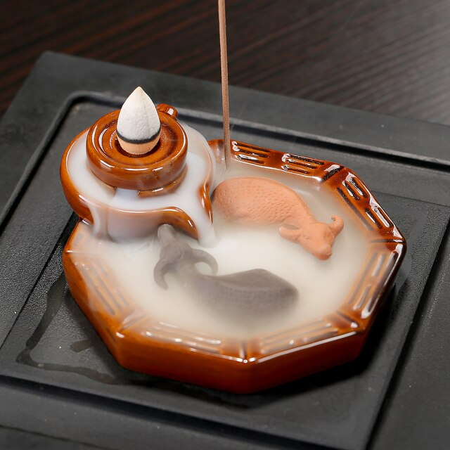 Aromatherapy Creative Ceramic Incense with Stick Holder - Image 1