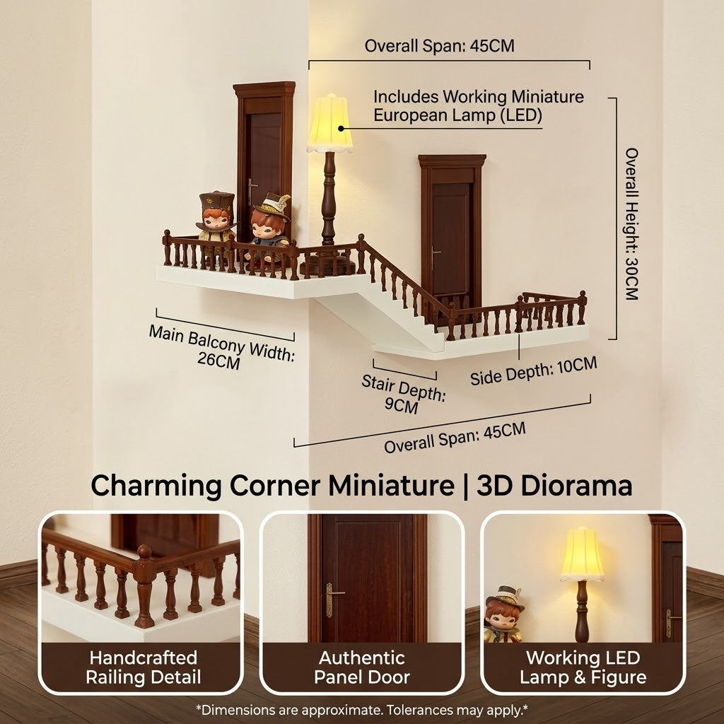 Dream Stairway Miniature Corner Display Shelf - Image 2