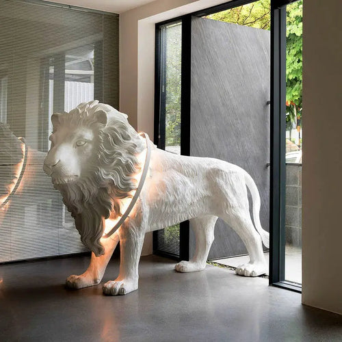 Modern Artistic Lion Pose Home Decorative Lamp - Image 0