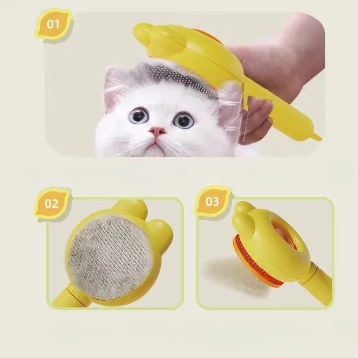 One Click Hair Removal Pet Grooming Brush - Image 2
