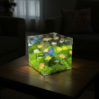 LED Butterfly Garden Cube Night Light Decor - Image 3