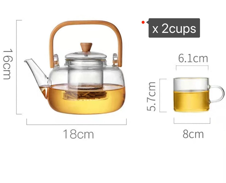 Meditative Eastern Style Heat Resistant Teapot - Image 7