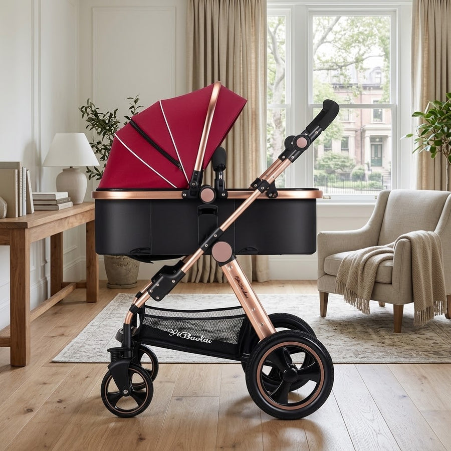 Moderner faltbarer Kinderwagen im italienischen Stil