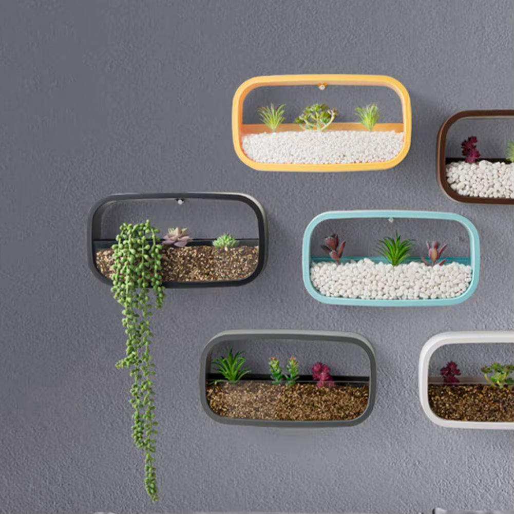 Geometric Diamond Wall Vase Shelf - Image 2