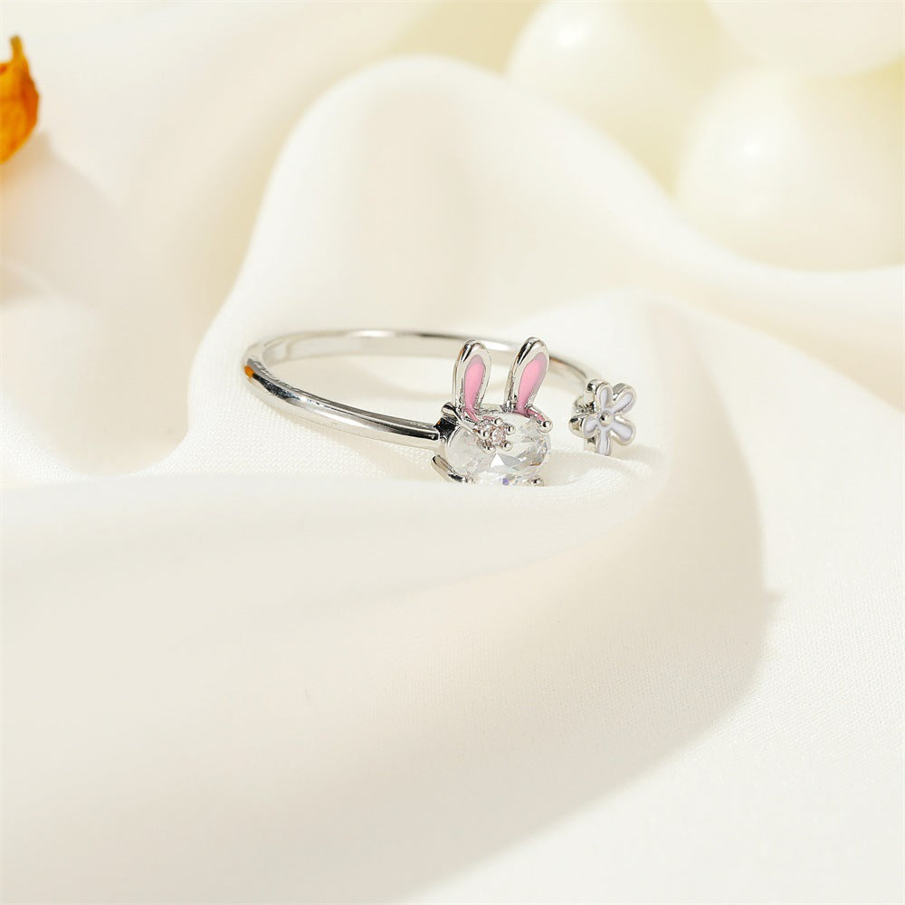 Magic Radiant Rabbit Charm Ring