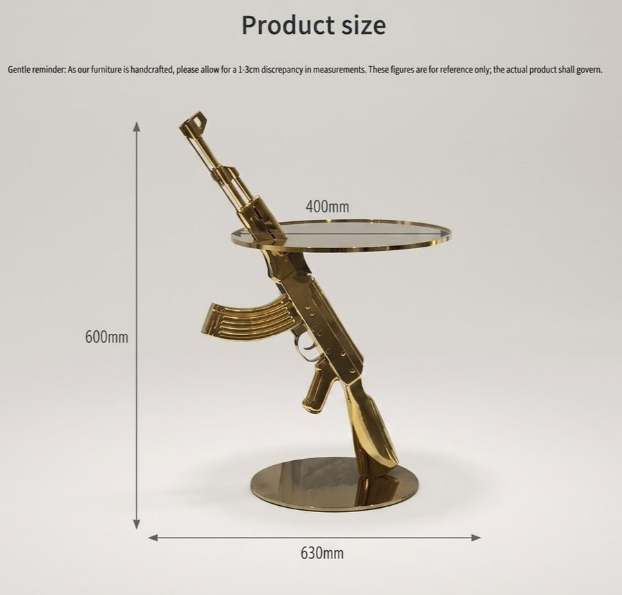 Sniper Industrial Metal Side Table