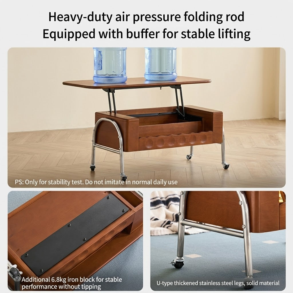 TopFlip Hidden Storage Lift Top Coffee Table - Image 5