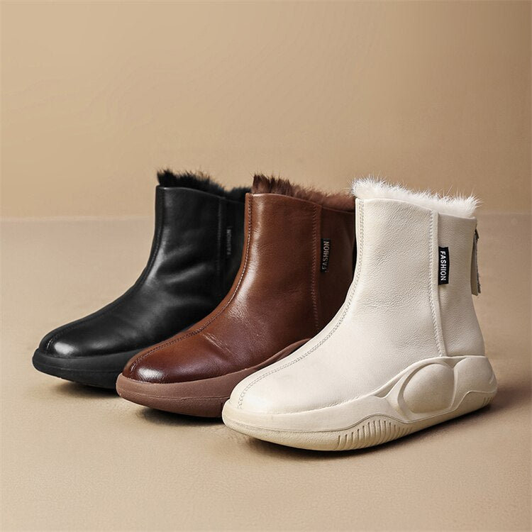 Snowbound Leather Snow Boots - Image 1