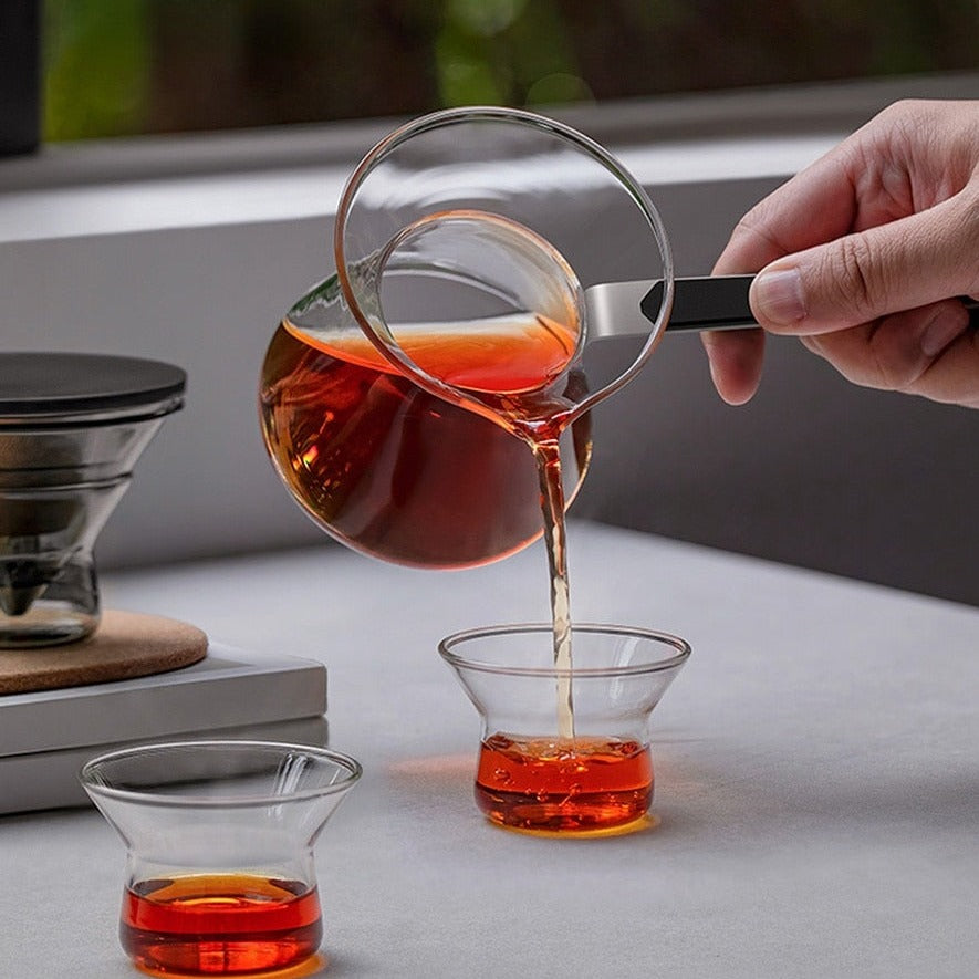 One-Button Brew Magnetic Glass Tea Pot - Image 1