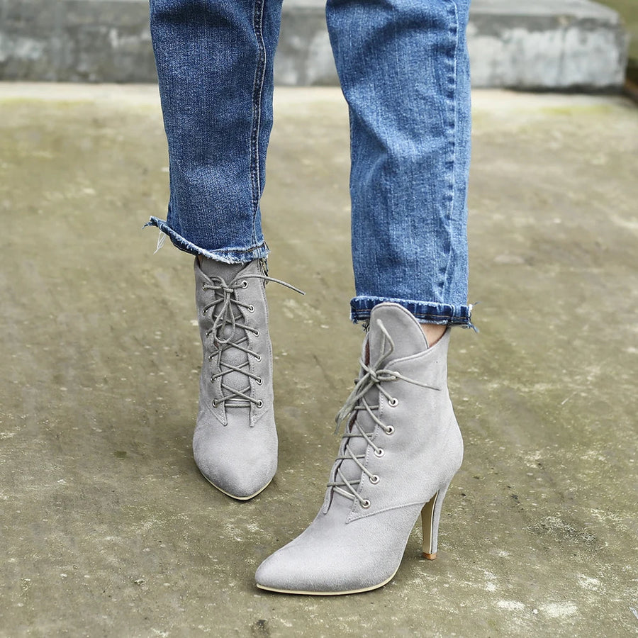 Leopard Design Lace up Women Shoes - Image 2