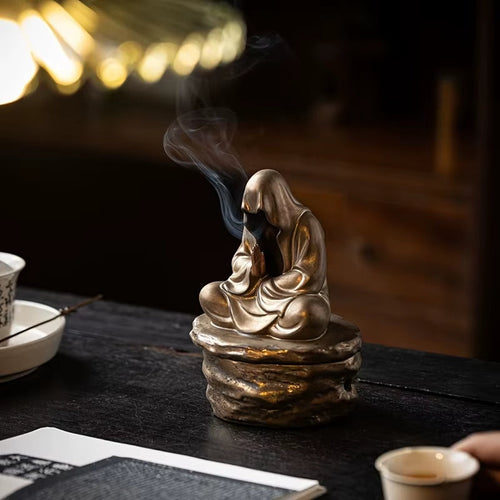 Silent Monk Backflow Ceramic Incense Burner - Image 0