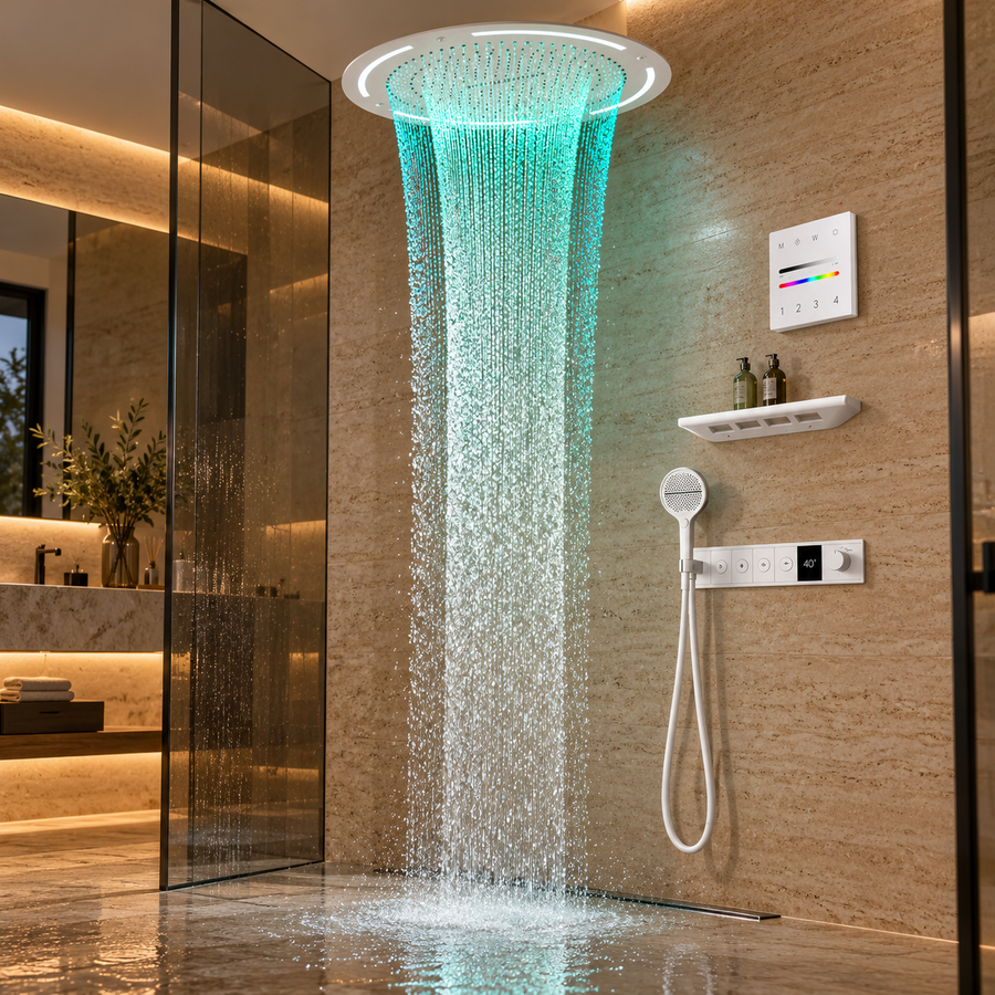 Skylight Tavan Montajlı LED Yağmur Duş Sistemi