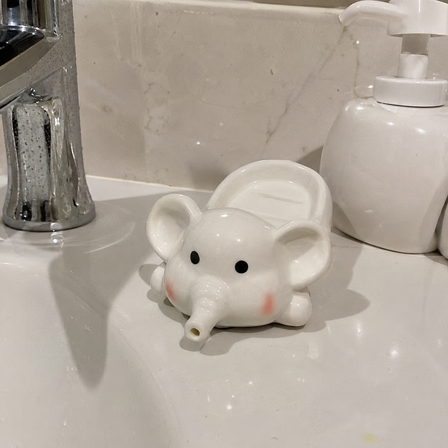 Tusk & Suds Elephant Soap Drain Holder