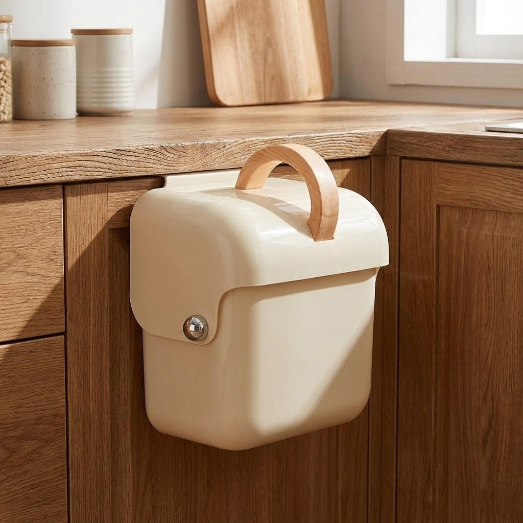 Flip Click Wall-Mounted Kitchen Trash Bin - Image 1