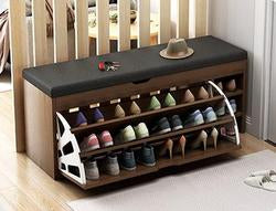 Nordic Wooden Space Saving Shoe Rack Stool - Image 6