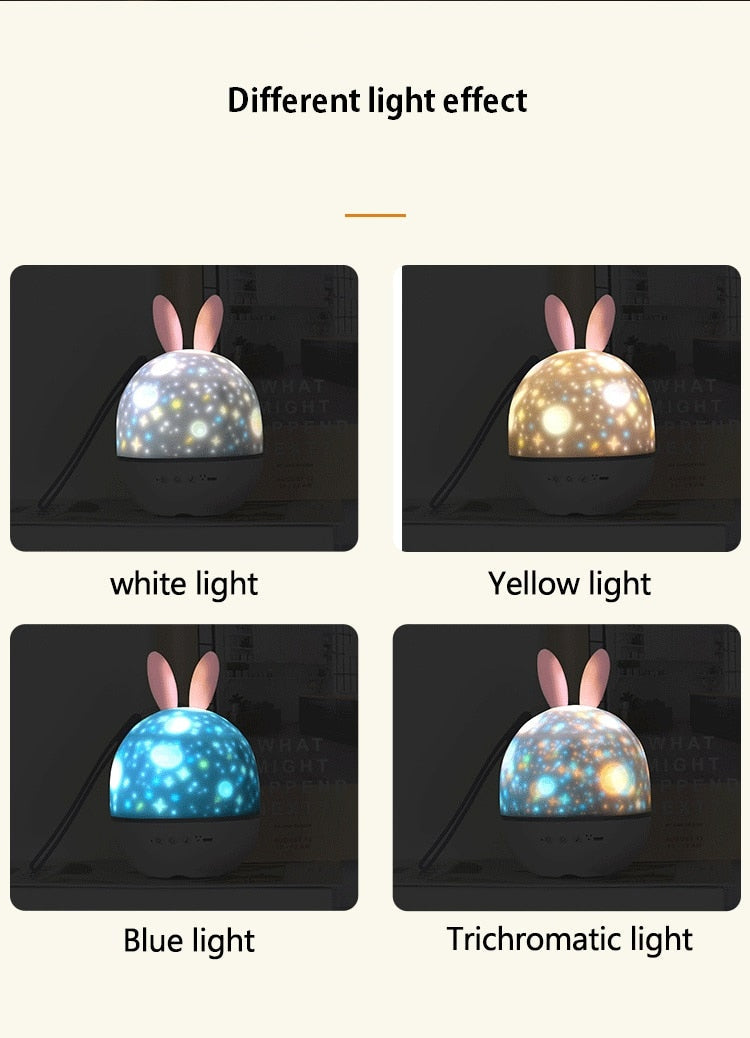 LED Universe Stars Bunny Projector Night Light - Image 4
