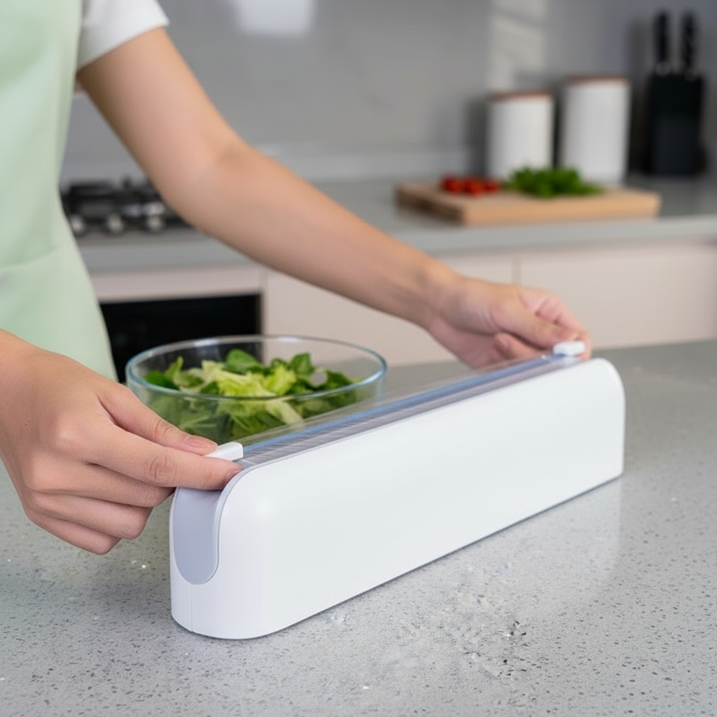 Kitchen Film Cutter Storage Dispenser Box - Image 2