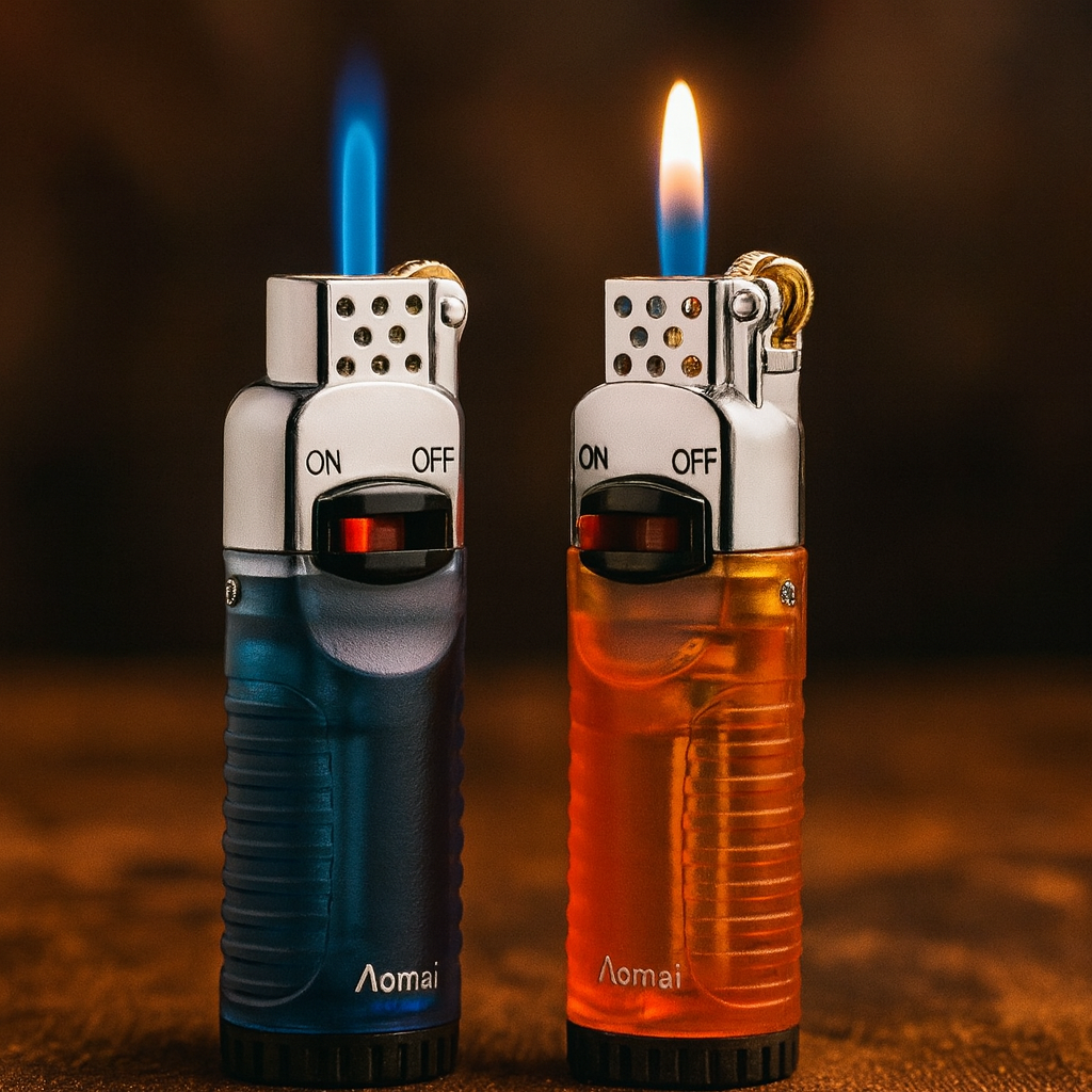 Crystal Ignite Pivot-Flame Pocket Lighter - Image 0