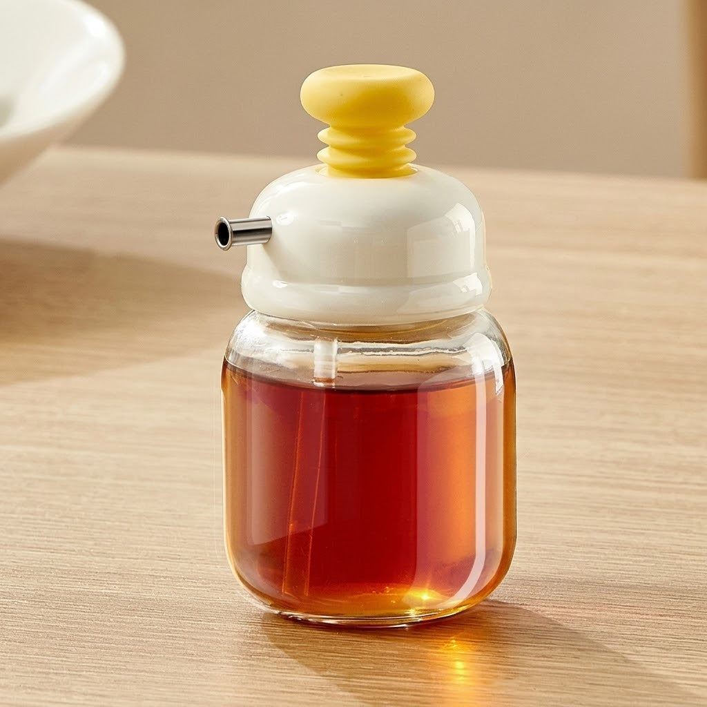 Press Easy Glass Oil Sauce Dispenser Bottle - Image 9