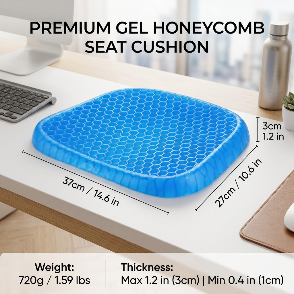 Non-Slip Breathable Gel Seat Cushion - Image 1