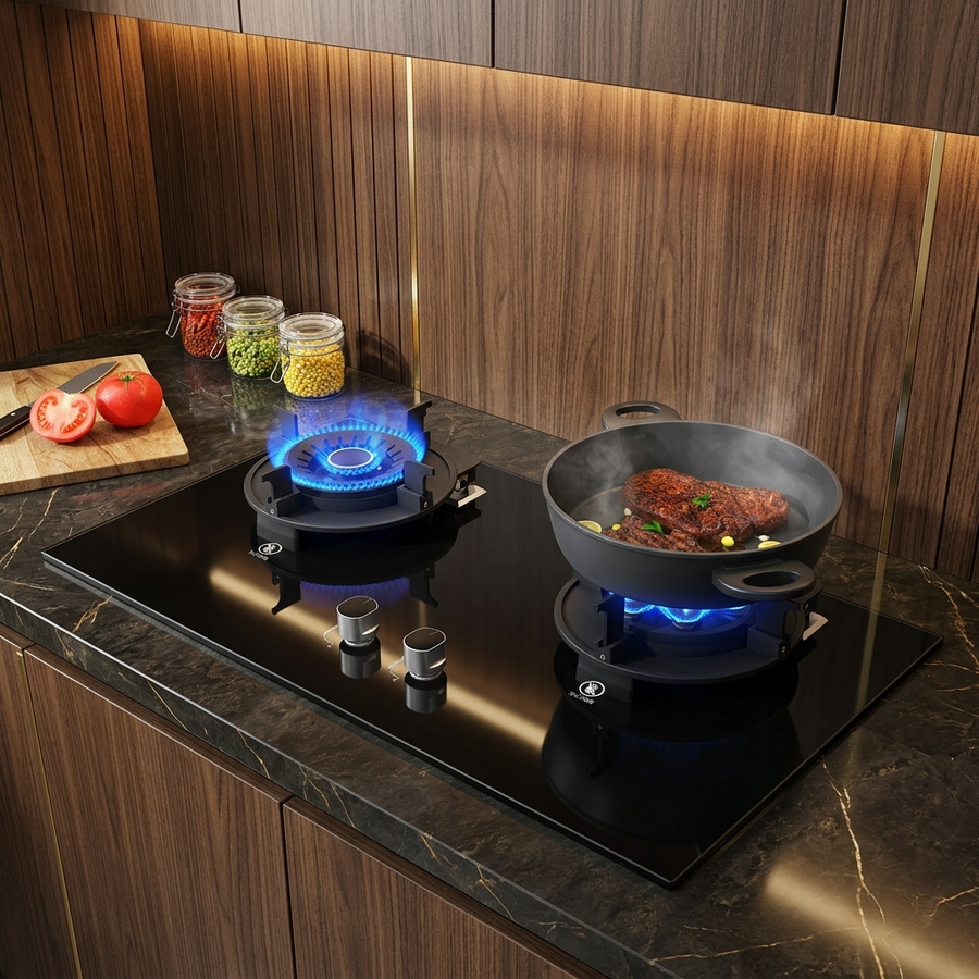 Liftable Double Gas Stove - Image 0