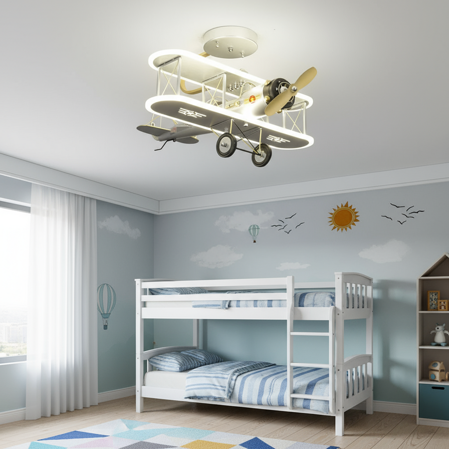 Vintage Plane Fun Bedroom Ceiling Lamp - Image 6