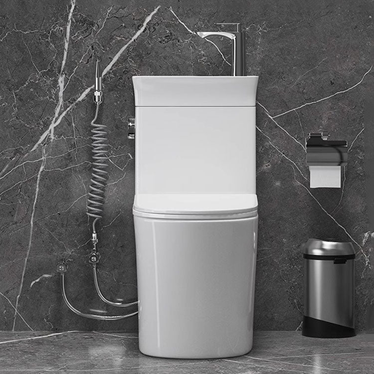 Japanese Style Space-Saving Integrated Sink Toilet - Image 3