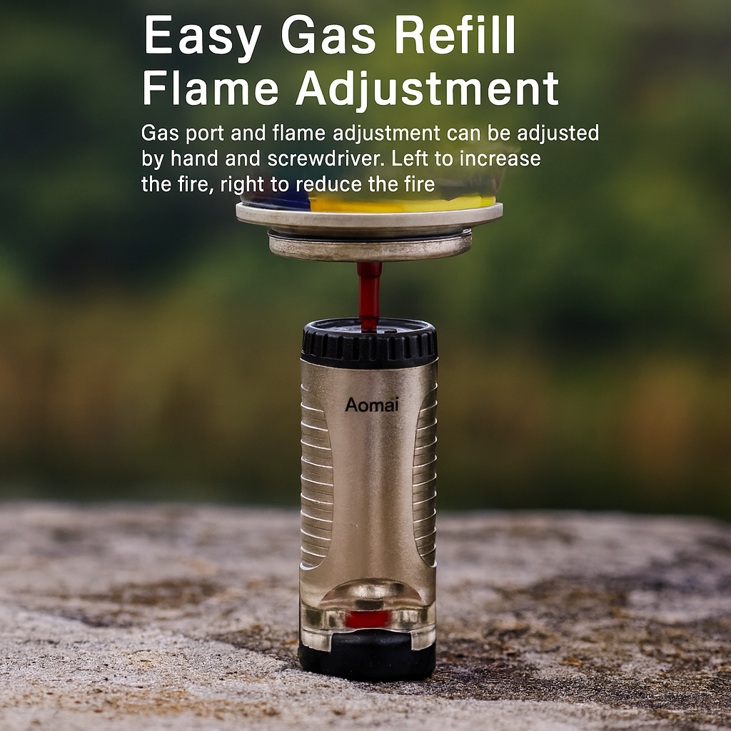 Crystal Ignite Pivot-Flame Pocket Lighter - Image 1