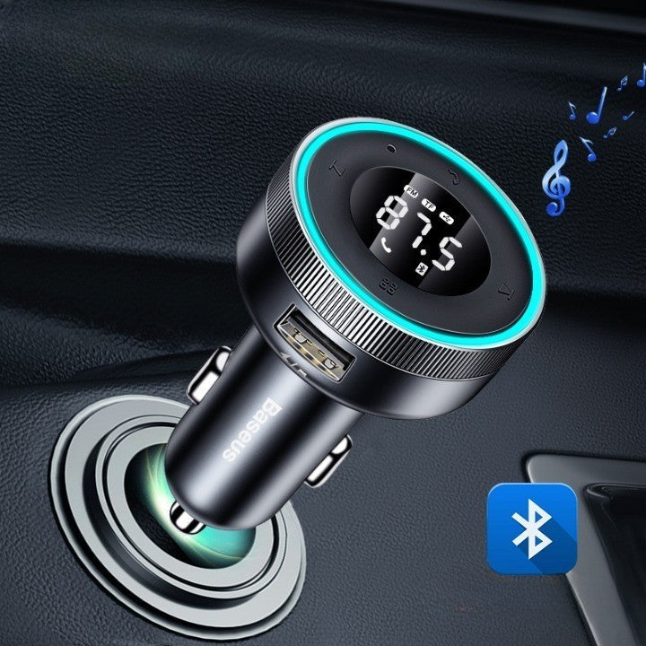 Car FM Audio Bluetooth Transmitter Fast Phone Charger - Image 0