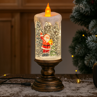 Snowfall Crystal Christmas Candle Light - Image 0