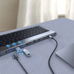 10in1 Keyboard Multi USB Docking Station