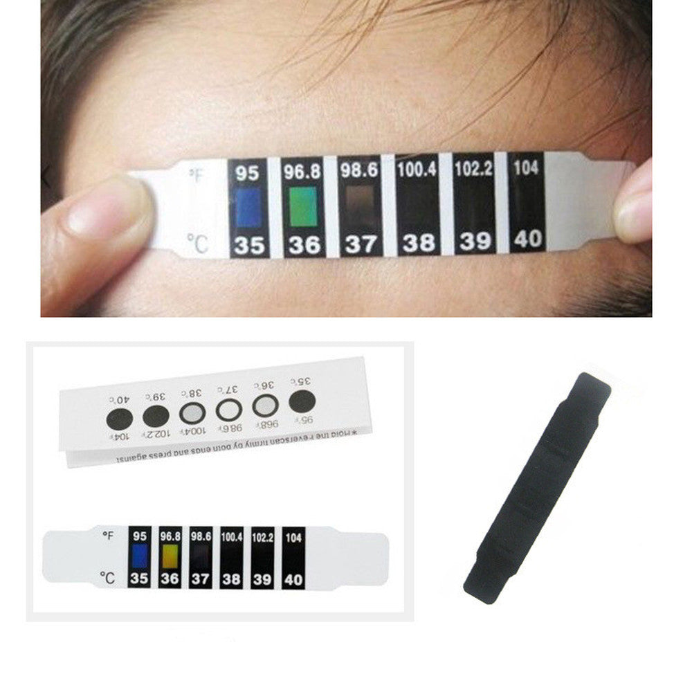 10Pcs Baby Forehead Strip Head Thermometer