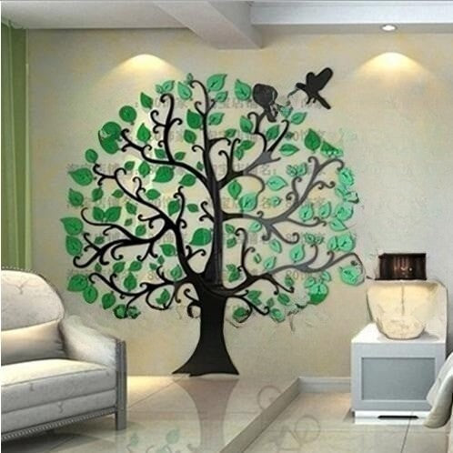 Modern Home 3d Three-Dimensional Tree Wall Stickers - Image 1