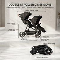 Lightweight Japanese Style Twin Baby Stroller - Image 10