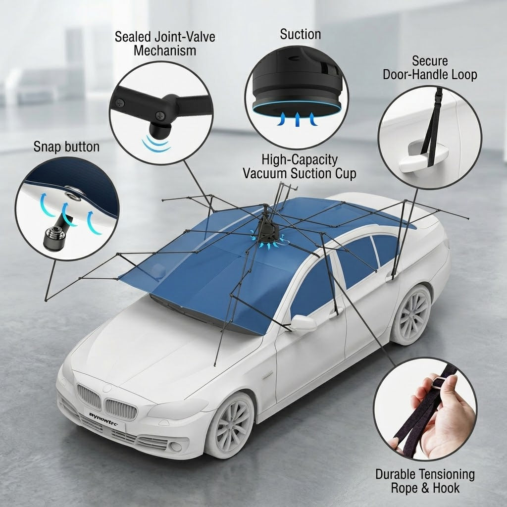 Automatic Folding Car Roof Cover Umbrella Tent - Image 5