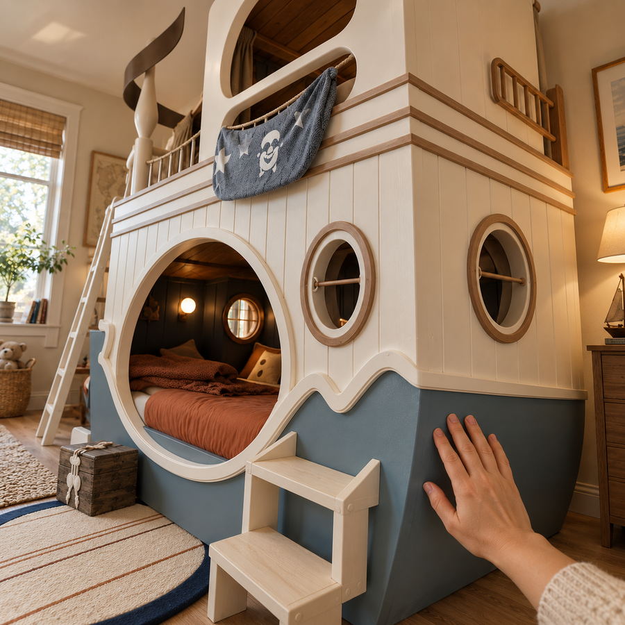 Nightwatch Pirate Ship Kids Bunk Bed Frame