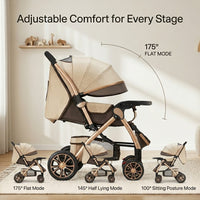Loftcart Elevated Foldable City Baby Travel Stroller - Image 1