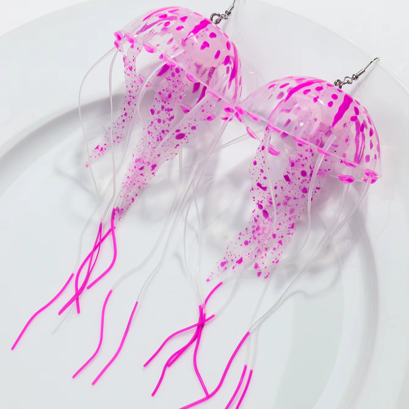 Dancing Jellyfish Long Tassel Earrings - Image 13