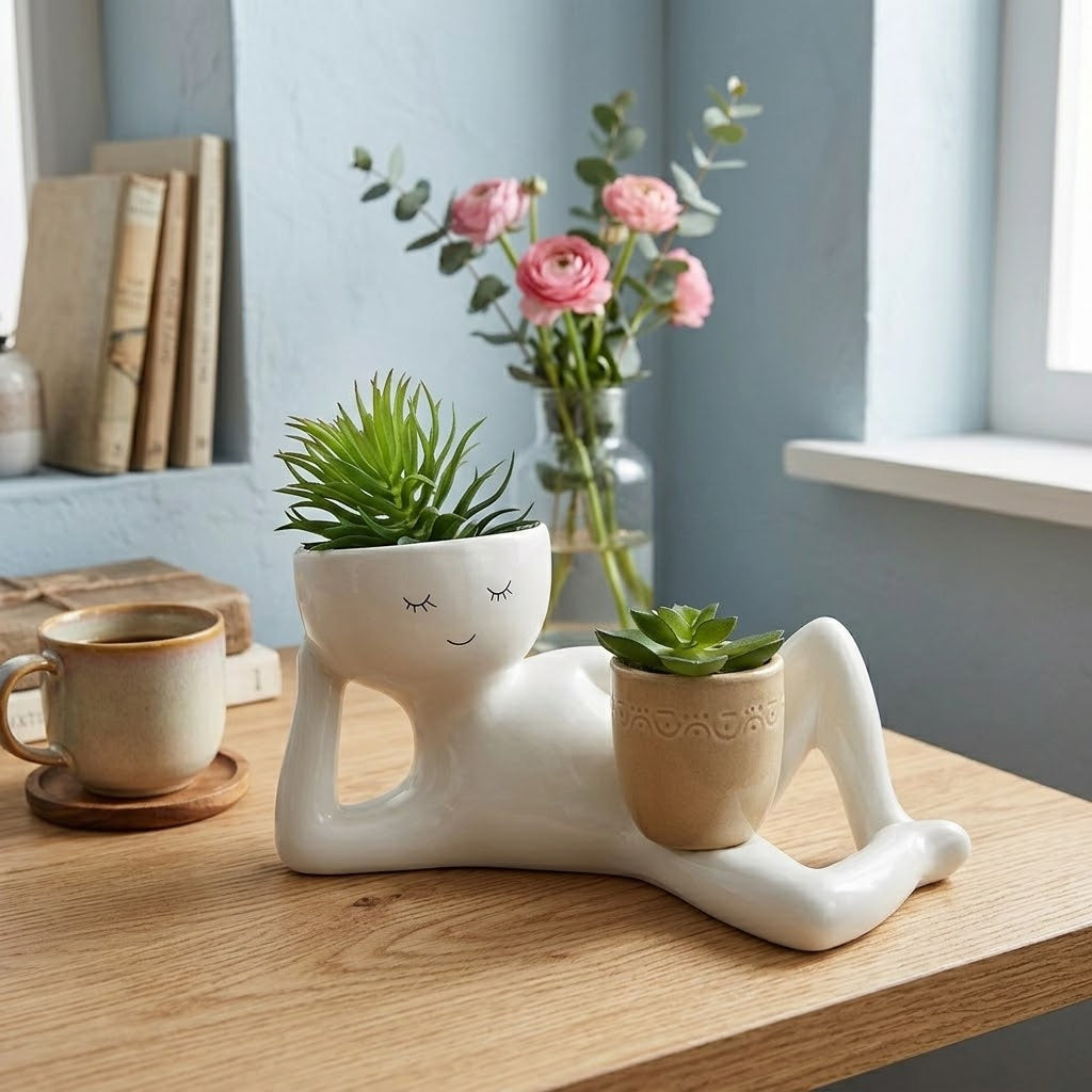 Garden Hose Ceramic Plant Pot - Image 1