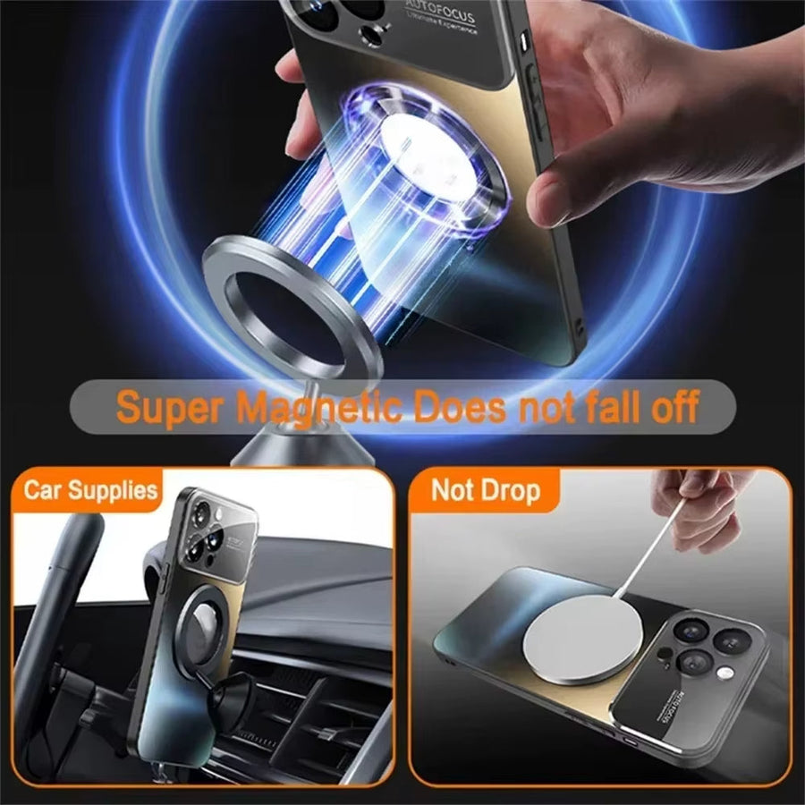 Magnetic Power Safety Metal Phone Case - Image 3