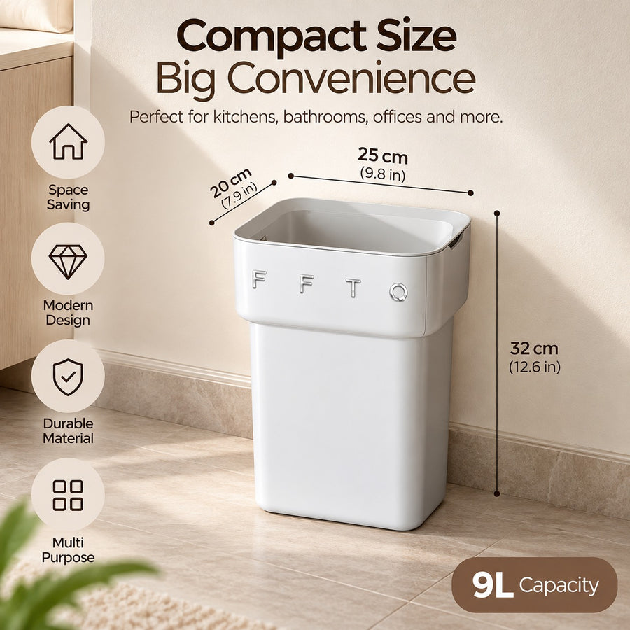 Flip and Tuck Hidden Bag Trash Can