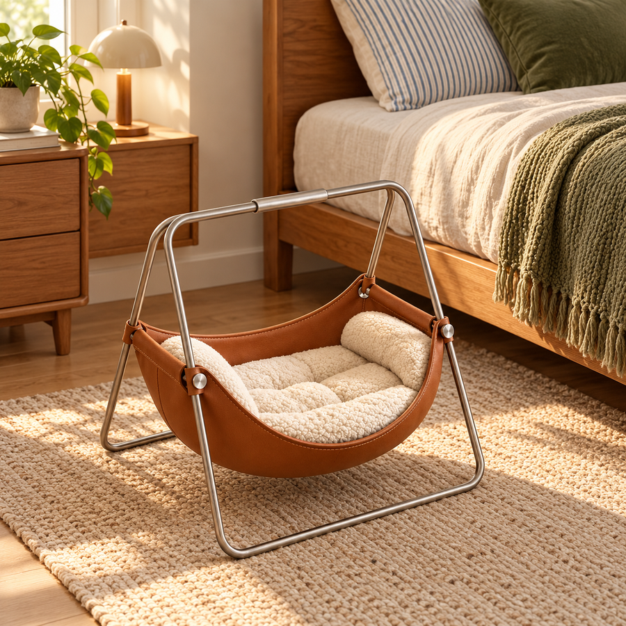 Cozy Elevated Pet Swing Bed