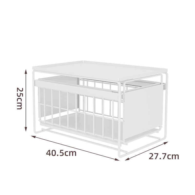 Under Sink Organizer Hidden Sliding Storage Rack