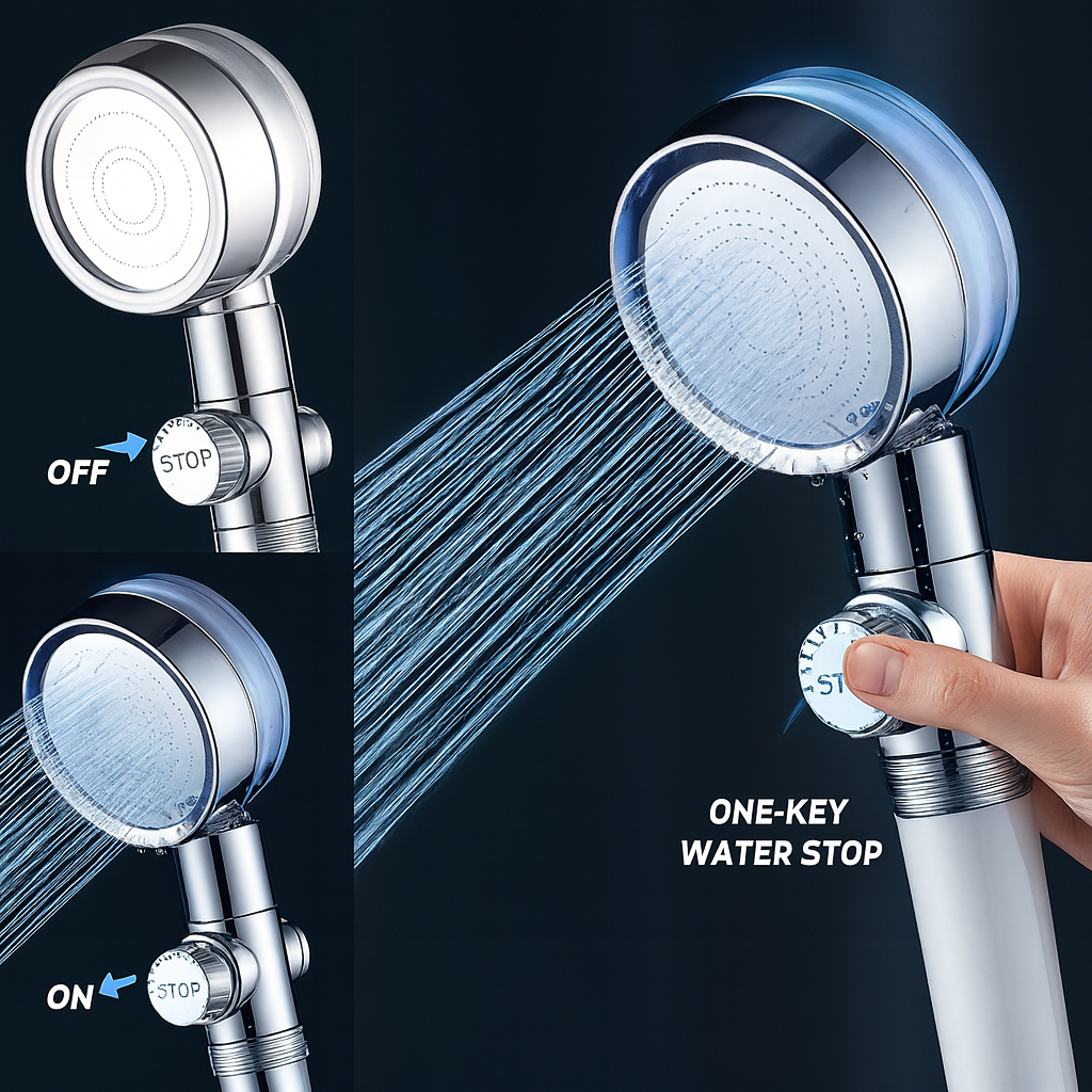 Hydro Colorful High-Pressure Rainfall Shower Head - Image 2