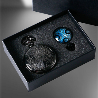 Elegantes Vintage Schwarzes Uhren-Geschenkset
