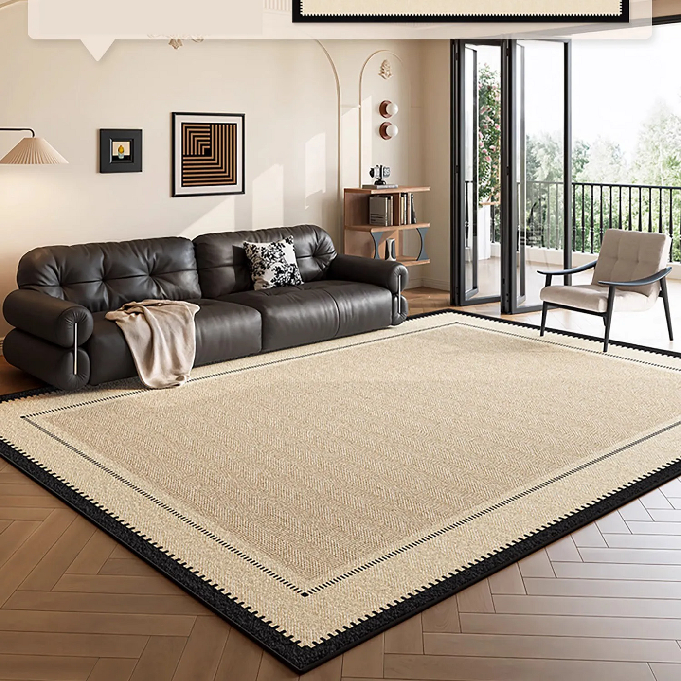 Geometric Easy Clean Modern Carpet - Image 9