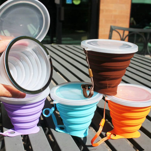 Foldable Easy Silicone Travel Mug - Image 0